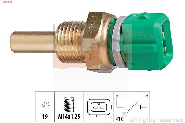 EPS 1.830.204: Andur, Jahutusvedeliku temp. M14x1,25, Made in Italy - OE Equivalent