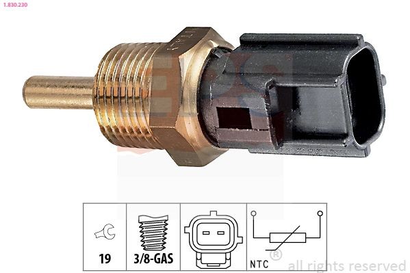 EPS 1.830.230: Andur, Jahutusvedeliku temp. 3/8-GAS, Made in Italy - OE Equivalent