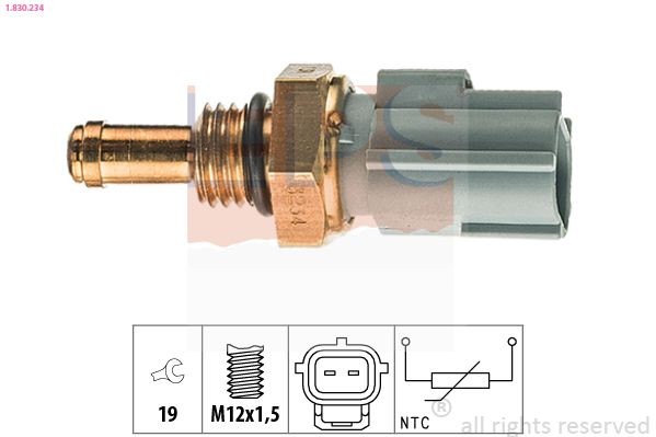 EPS 1.830.234: Andur, Jahutusvedeliku temp. M12x1,5, Made in Italy - OE Equivalent