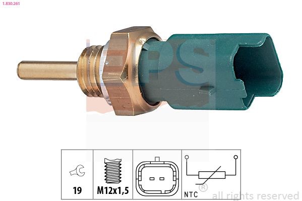 EPS 1.830.261: Andur, Jahutusvedeliku temp. M12x1,5, Made in Italy - OE Equivalent