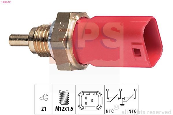 EPS 1.830.271: Andur, Jahutusvedeliku temp. M12x1,5, Made in Italy - OE Equivalent