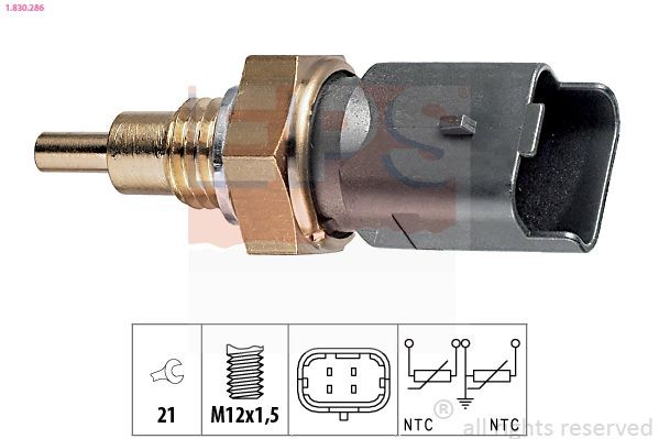 EPS 1.830.286: Andur, Jahutusvedeliku temp. M12x1,5, Made in Italy - OE Equivalent