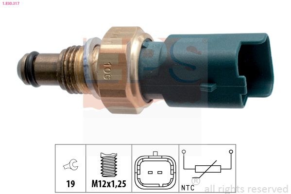 EPS 1.830.317: Andur, Jahutusvedeliku temp. M12x1,25, Made in Italy - OE Equivalent