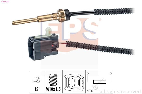 EPS 1.830.331: Andur, Jahutusvedeliku temp. M10x1,5, Made in Italy - OE Equivalent