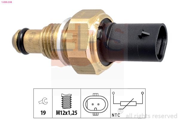 EPS 1.830.338: Jutiklis, degalų temperatūra Made in Italy - OE Equivalent