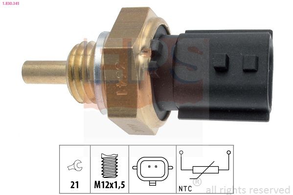EPS 1.830.341: Andur, Jahutusvedeliku temp. M12x1,5, Made in Italy - OE Equivalent