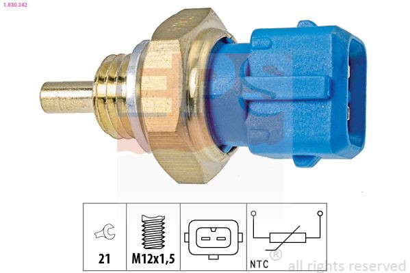 EPS 1.830.342: Senzor, temperatura lichid de racire M12x1,5, Made in Italy - OE Equivalent