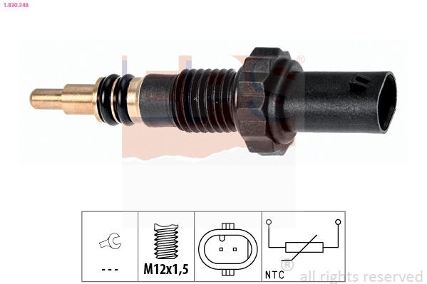EPS 1.830.348: Andur, Jahutusvedeliku temp. M12x1,5, Made in Italy - OE Equivalent