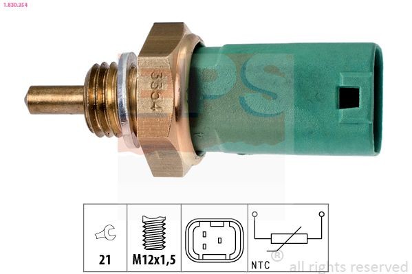 EPS 1.830.354: Andur, Jahutusvedeliku temp. M12x1,5, Made in Italy - OE Equivalent