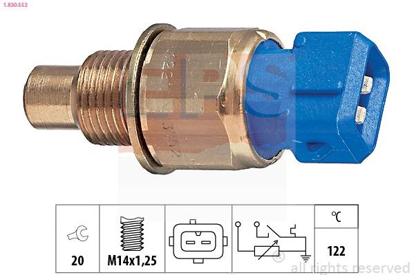 EPS 1.830.552: Andur, Jahutusvedeliku temp. M14x1,25, Made in Italy - OE Equivalent