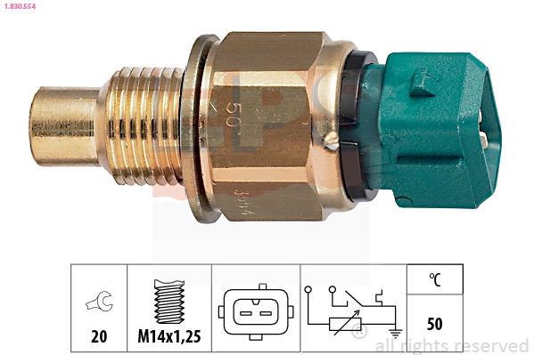 EPS 1.830.554: Andur, Jahutusvedeliku temp. M14x1,25, Made in Italy - OE Equivalent