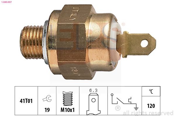 EPS 1.840.007: Comutator temperatura, racire Made in Italy - OE Equivalent