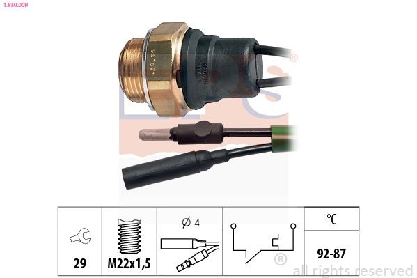 EPS 1.840.069: Comutator temperatura, racire Made in Italy - OE Equivalent