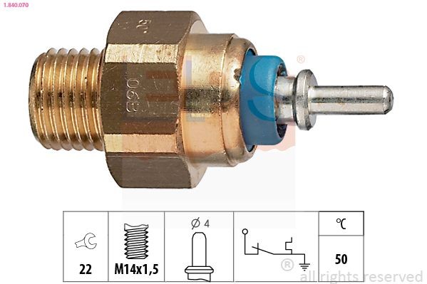 EPS 1.840.070: Comutator temperatura, racire Made in Italy - OE Equivalent