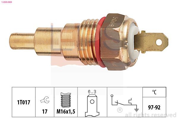 EPS 1.850.069: Temperatuurilülitus, radiaatorivent. Made in Italy - OE Equivalent