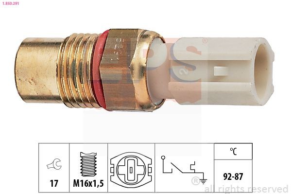 EPS 1.850.291: Temperatuurilülitus, radiaatorivent. Made in Italy - OE Equivalent