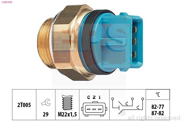 EPS 1.850.630: Temperatuurilülitus, radiaatorivent. Made in Italy - OE Equivalent