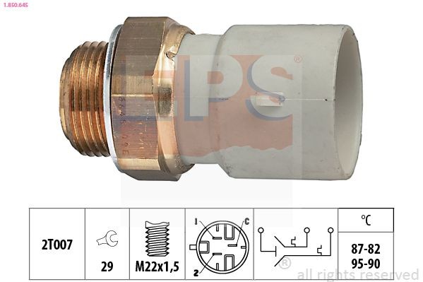 EPS 1.850.645: Temperatuurilülitus, radiaatorivent. Made in Italy - OE Equivalent