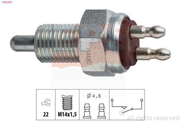 EPS 1.860.007: Lüliti, tagurdustuli Made in Italy - OE Equivalent