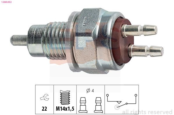 EPS 1.860.052: Lüliti, tagurdustuli Made in Italy - OE Equivalent