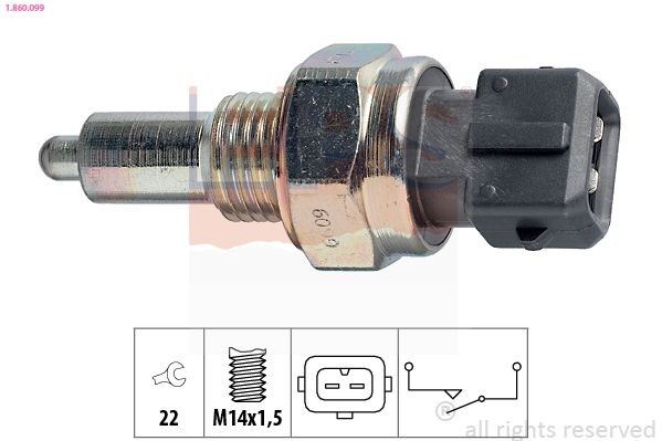 EPS 1.860.099: Lüliti, tagurdustuli Made in Italy - OE Equivalent