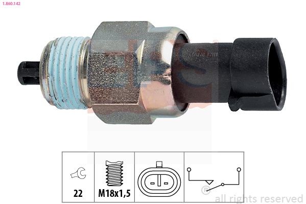 EPS 1.860.142: Lüliti, tagurdustuli Made in Italy - OE Equivalent