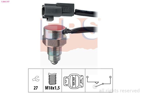 EPS 1.860.197: Lüliti, tagurdustuli Made in Italy - OE Equivalent
