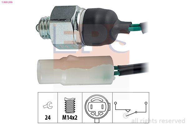 EPS 1.860.206: Lüliti, tagurdustuli Made in Italy - OE Equivalent