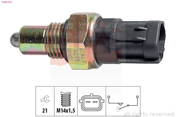 EPS 1.860.219: Lüliti, tagurdustuli Made in Italy - OE Equivalent
