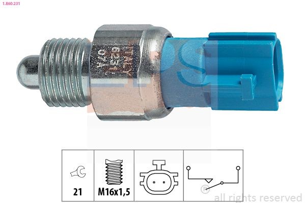 EPS 1.860.231: Lüliti, tagurdustuli Made in Italy - OE Equivalent