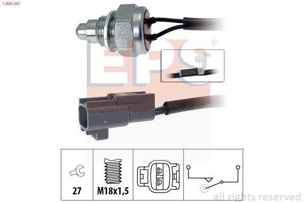 EPS 1.860.261: Lüliti, tagurdustuli Made in Italy - OE Equivalent