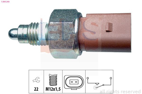 EPS 1.860.266: Lüliti, tagurdustuli Made in Italy - OE Equivalent