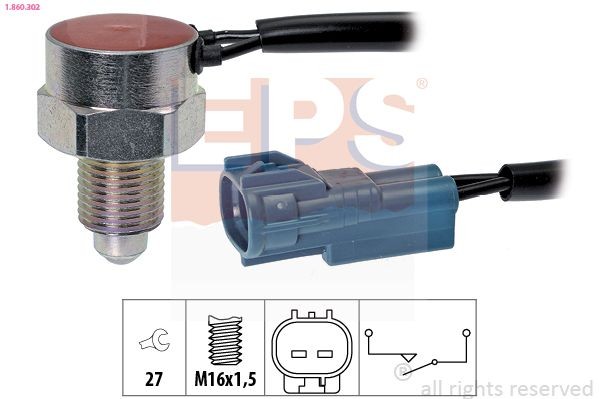 EPS 1.860.302: Interruptor, piloto de marcha atrás Made in Italy - OE Equivalent
