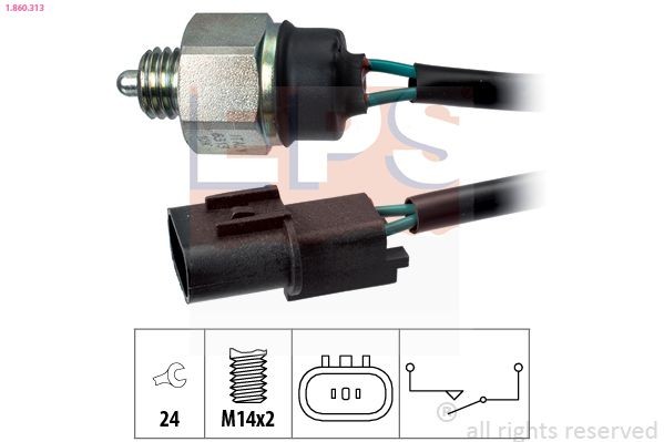 EPS 1.860.313: Comutator, lampa marsalier Made in Italy - OE Equivalent