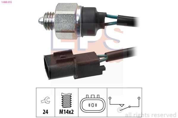 EPS 1.860.315: Lüliti, tagurdustuli Made in Italy - OE Equivalent