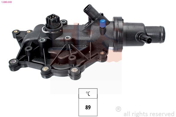 EPS 1.880.509: Termostaat, Jahutusvedelik 89°C, koos tihendiga, Made in Italy - OE Equivalent