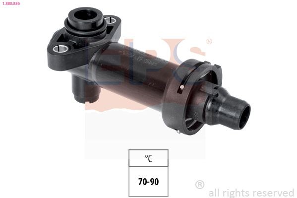 EPS 1.880.836: Termostat, lichid racire 70, 90°C, cu etansare, Made in Italy - OE Equivalent