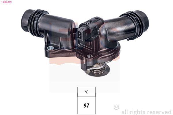 EPS 1.880.859: Termostaat, Jahutusvedelik 97°C, koos tihendiga, Made in Italy - OE Equivalent
