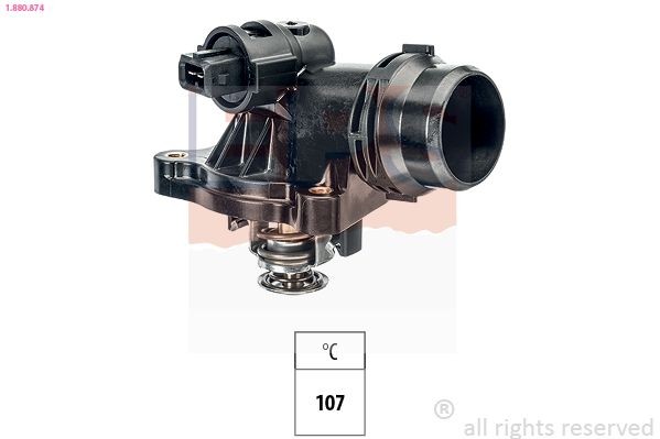 EPS 1.880.874: Termostat, lichid racire 107°C, cu etansare, Made in Italy - OE Equivalent