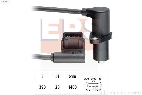 EPS 1.953.071: Andur, Nukkvõllipositsioon Made in Italy - OE Equivalent