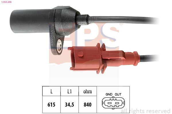 EPS 1.953.206: Andur, väntvõll Made in Italy - OE Equivalent