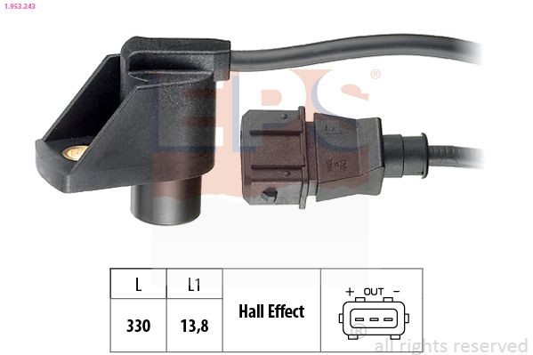 EPS 1.953.243: Andur, Nukkvõllipositsioon Made in Italy - OE Equivalent