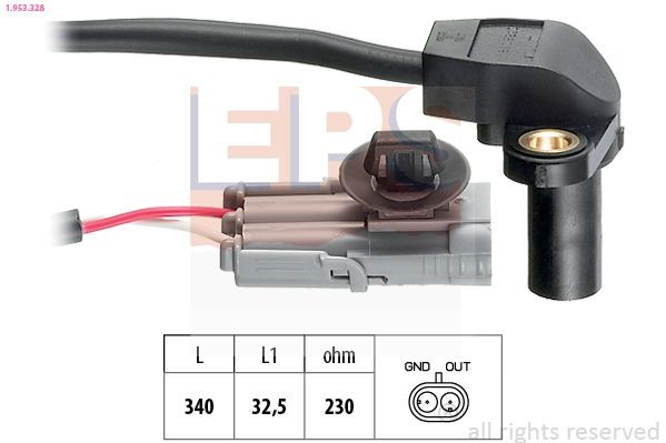 EPS 1.953.328: Snímač impulzov kľukového hriadeľa Made in Italy - OE Equivalent