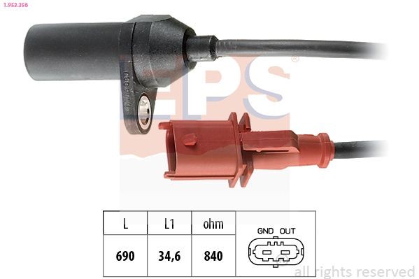 EPS 1.953.356: Andur, väntvõll Made in Italy - OE Equivalent