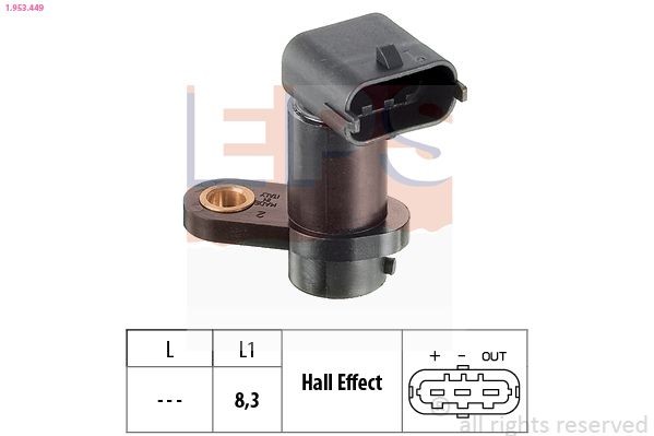 EPS 1.953.449: Andur, Nukkvõllipositsioon Made in Italy - OE Equivalent
