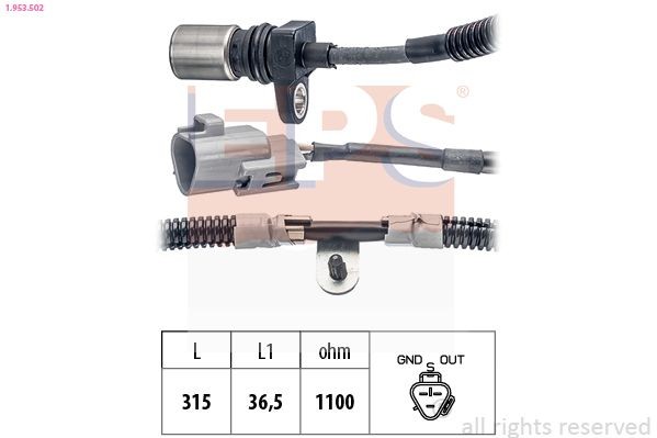 EPS 1.953.502: Andur, väntvõll Made in Italy - OE Equivalent