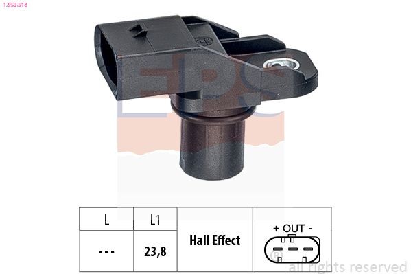 EPS 1.953.518: Andur, Nukkvõllipositsioon Made in Italy - OE Equivalent