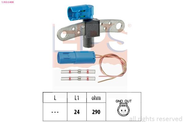 EPS 1.953.540K: Jutiklis, alkūninio veleno impulsas Made in Italy - OE Equivalent