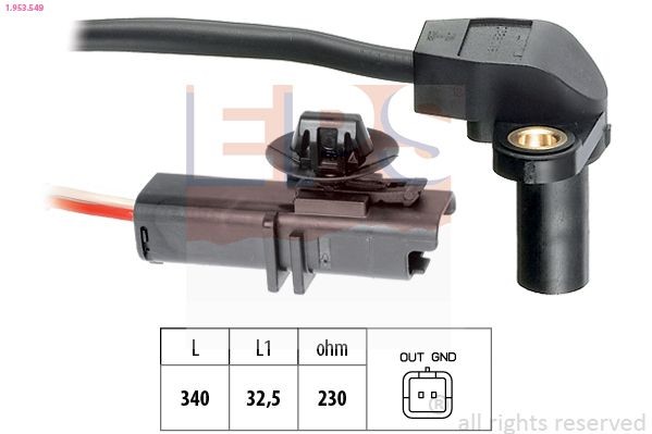 EPS 1.953.549: Impulsgiver, veivaksel Made in Italy - OE Equivalent