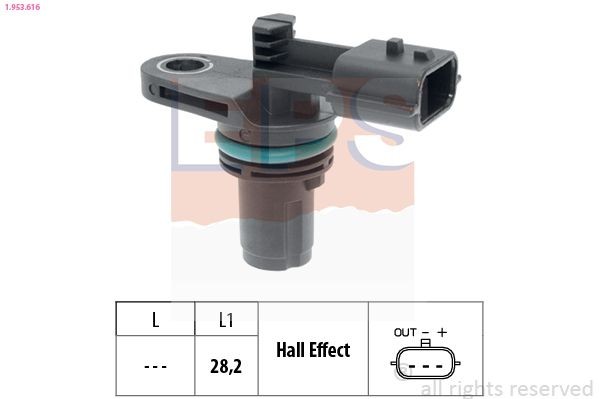 EPS 1.953.616: Andur, Nukkvõllipositsioon Made in Italy - OE Equivalent